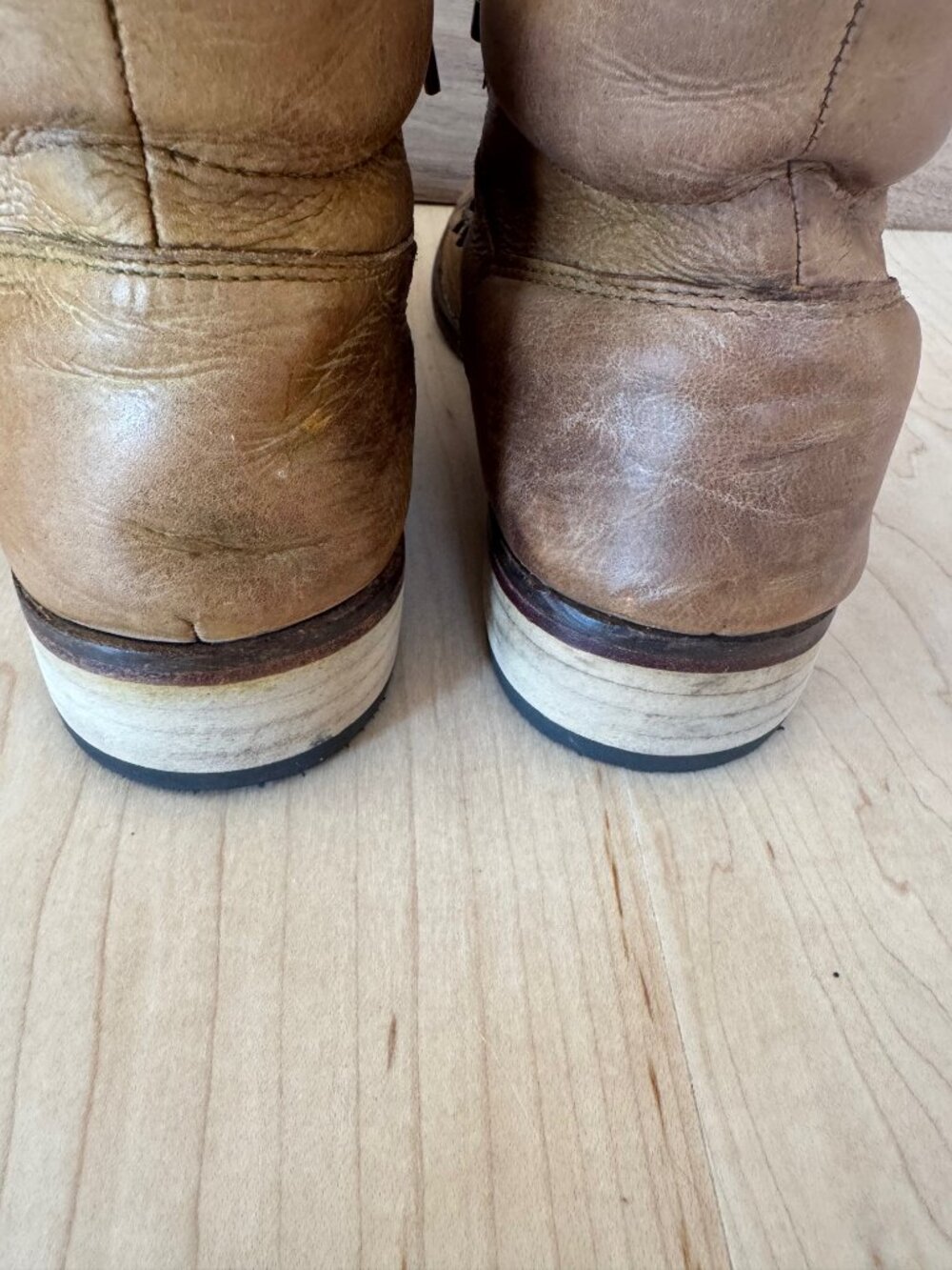 Free People Ventura Leather Ankle Boots - Professionally Resoled! size 40 W 8.5 - Picture 13 of 15